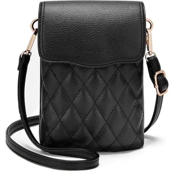 Womens Small Crossbody Bag Vegan Leather Phone Purse Mini Travel Shoulder Bag - Picture 7 of 7